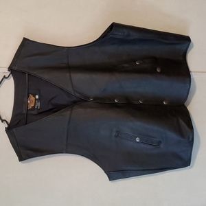 Harley Davidson leather riding vest size 4x